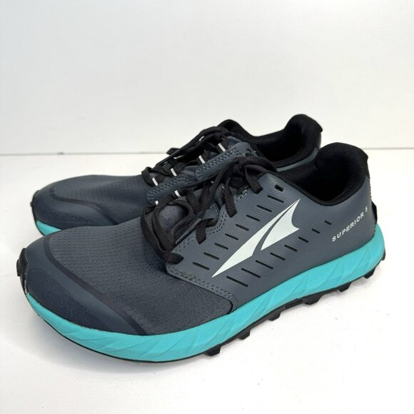 Altra Superior 5 Womens Running Shoes 8.5 Zero Drop Gray Trail Wide Toe Box - Picture 4 of 8